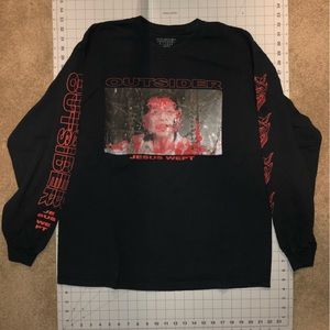 RARE. Outsider Apparel. Outsider Cult. Size XL. Black. Long sleeve shirt.